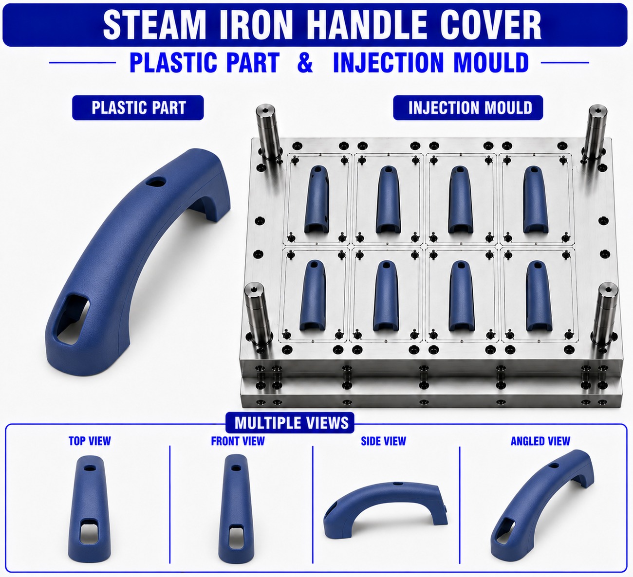 Steam Iron Plastic Handle Cover Mould and Moulding Service